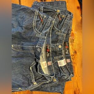 (4) total pairs Ariat FR Jeans MEN 36x34